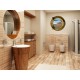 Stickers trompe l'oeil hublot La mer