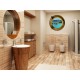 Stickers trompe l'oeil hublot Les iles