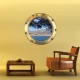 Stickers trompe l'oeil hublot Menton