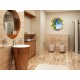 Stickers trompe l'oeil hublot Plage des tropiques