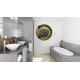 Stickers trompe l'oeil hublot Manhattan
