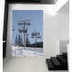 Stickers paysage Piste de ski