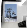 Stickers paysage Piste de ski
