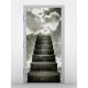 Stickers pour porte Escalier dans les nuages