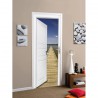 Stickers trompe l'oeil porte Ponton