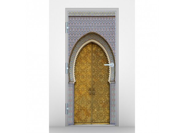 Stickers trompe l'oeil Porte marocaine