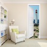 Stickers trompe l'oeil porte Le phare