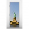 Stickers pour porte Statue de la liberté