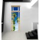 Stickers trompe l'oeil porte Plage des tropiques