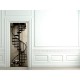 Stickers pour porte Escalier en colimaçon
