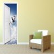 Stickers trompe l'oeil porte Snowboard
