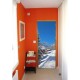 Stickers pour porte La montagne sous la neige