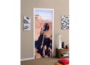 Stickers trompe l'oeil porte Le grand canyon