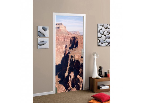 Stickers trompe l'oeil porte Le grand canyon