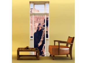 Stickers trompe l'oeil porte Le grand canyon