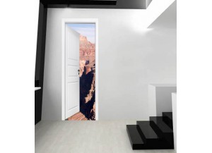 Stickers trompe l'oeil porte Le grand canyon