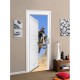 Stickers trompe l'oeil porte Moto cross
