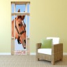 Stickers trompe l'oeil Portrait de cheval