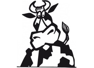 stickers Portrait de vache