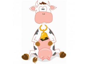 Stickers Vache et cloche