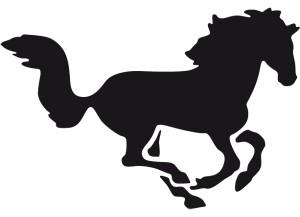 stickers Silhouette de cheval