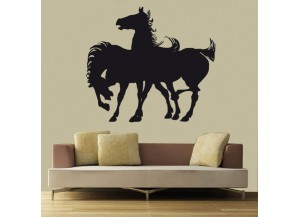 stickers Silhouette de chevaux