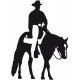 stickers équitation western