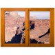 Stickers trompe l'oeil fenêtre Le grand canyon