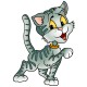 stickers Chat gris
