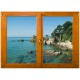 Stickers trompe l'oeil fenêtre La Bretagne