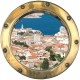 Stickers trompe l'oeil hublot Marseille