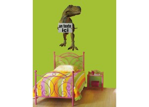 Stickers Dinosaure et pancarte