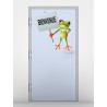 stickers Grenouille et pancarte