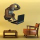 Stickers Gorille ordinateur