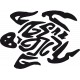 stickers Tortue tribal