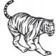 stickers Tigre bondissant