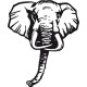 stickers Tête d'éléphant