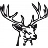 Stickers Tête de cerf