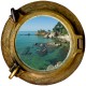 Stickers trompe l'oeil hublot La Bretagne