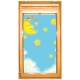 Stickers trompe l'oeil velux Lune 