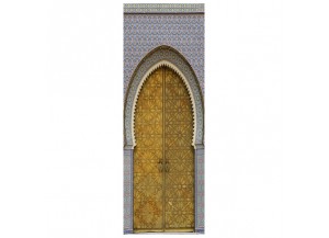 Stickers trompe l'oeil Porte marocaine