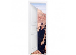 Stickers trompe l'oeil porte Le grand canyon