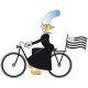 Stickers Bigoudène sur son vélo