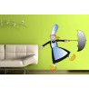 Stickers Bretonne et parapluie