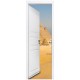 Stickers trompe l'oeil porte les Pyramides d'Egypte