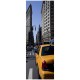 Stickers trompe l'oeil pour porte taxi de New York