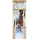 Stickers trompe l'oeil porte Cheval dans la neige