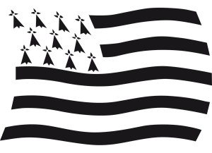 stickers Drapeau Breton flottant 