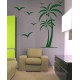 stickers Palmier et oiseaux