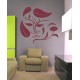 Stickers Visage fleuri